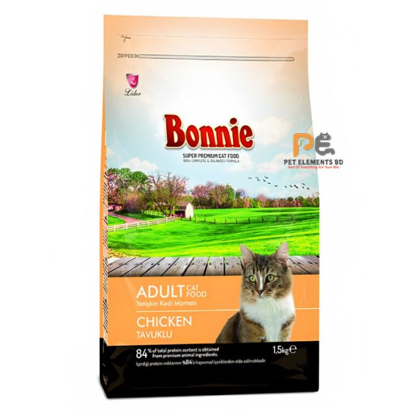 Bonnie Super Premium Adult Dry Cat Food Chicken 1.5kg