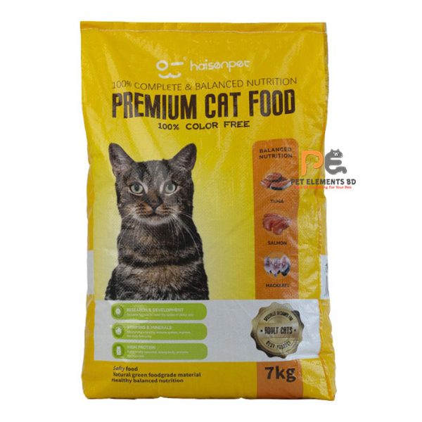 Haisenpet Premium Adult Dry Cat Food Tuna, Salmon & Mackerel 7kg