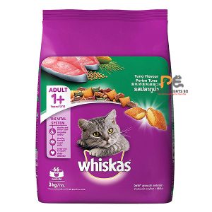 Whiskas Adult Dry Cat Food Tuna Flavour 3kg