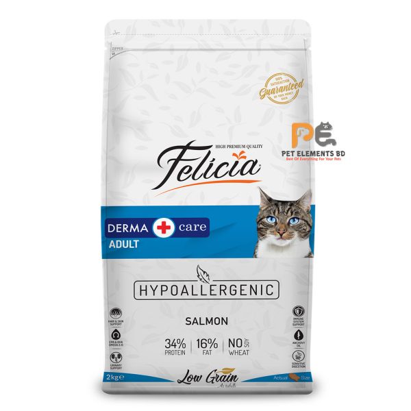 Felicia Low Grain Derma Care Adult Cat Food Salmon 2kg