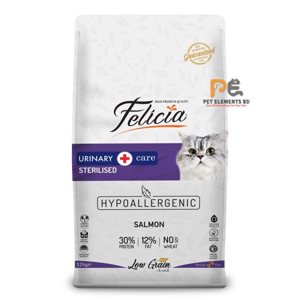 Felicia Low Grain Urinary Care Sterilised Cat Food Salmon 2kg