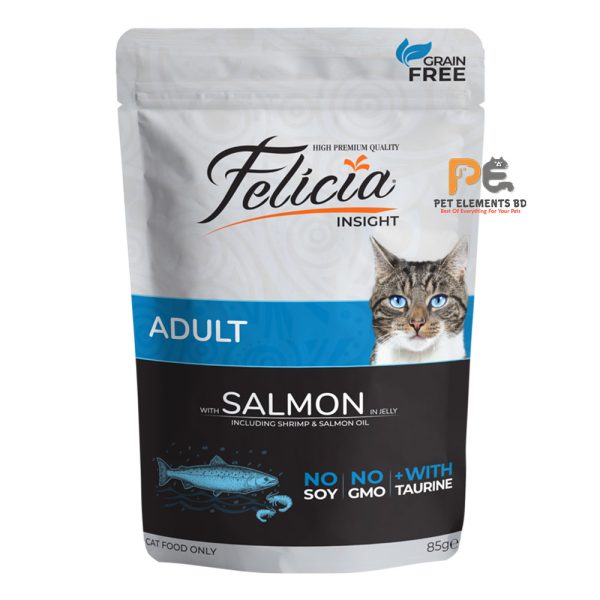 Felicia No Grain Adult Pouch Salmon In Jelly 85g
