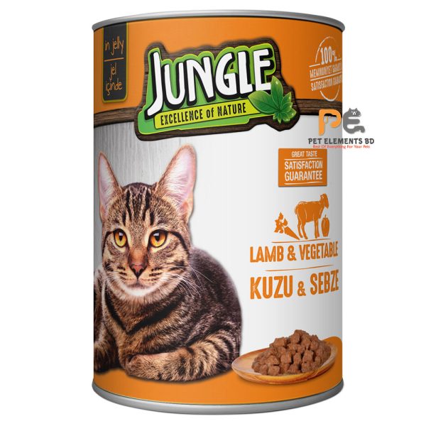 Jungle Can Wet Cat Food Lamb & Vegetable In Jelly 400g
