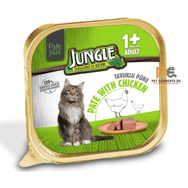 Jungle Premium Wet Cat Food Pate With Chicken 100g