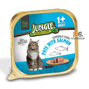 Jungle Premium Wet Cat Food Pate With Salmon 100g