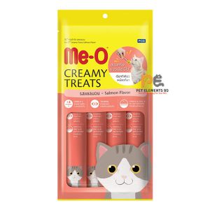 Me-O Lickable Creamy Cat Treat Salmon Flavour 4 x 15g