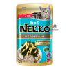 Nekko Pouch Adult Wet Cat Food Tuna Topping Seaweed & Steamed Egg In Jelly 70g