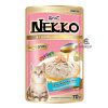 Nekko Pouch Adult Wet Cat Food Tuna Topping Shrimp In Gravy 70g