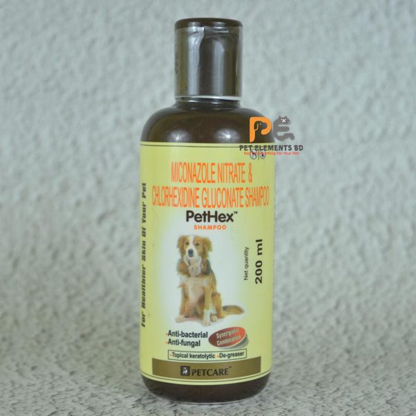 PetHex Anti Bacterial & Anti Fungal Medicated Shampoo 200ml