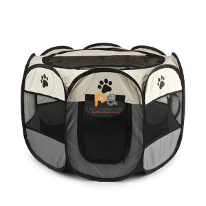 Portable Folding Pet Tent House For Indoor Outdoor Dog & Cat - Ash