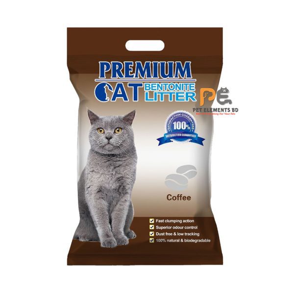 Premium Bentonite Cat Litter Coffee 5L