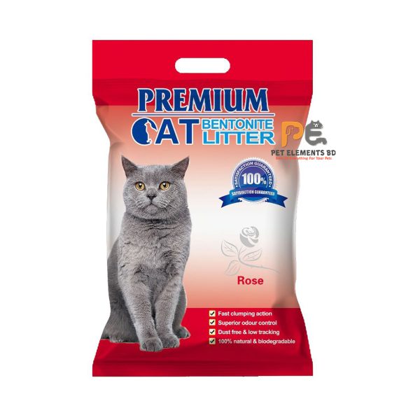 Premium Bentonite Cat Litter Rose 5L