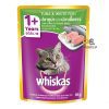Whiskas Pouch Adult Wet Cat Food Tuna & White Fish 80g