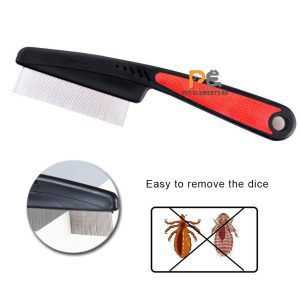 Flea Removal Comb For Cats & Dogs - Black