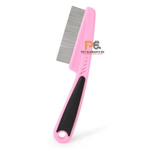 Flea Removal Comb For Cats & Dogs - Pink