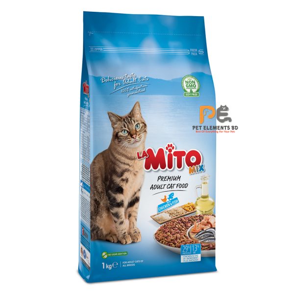 Mito Mix Adult Cat Food Chicken & Fish 1kg