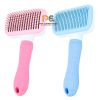 Pet Hair Remover Grooming Comb Rectangle Shape Self Cleaning Slicker Brush For Cats & Dogs