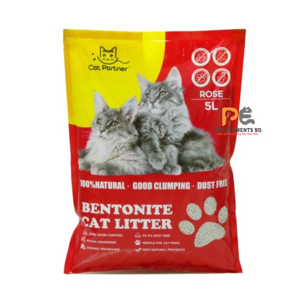 Cat Partner Bentonite Cat Litter Rose 5L