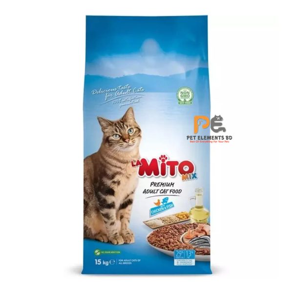 Mito Mix Adult Dry Cat Food Chicken & Fish 15kg