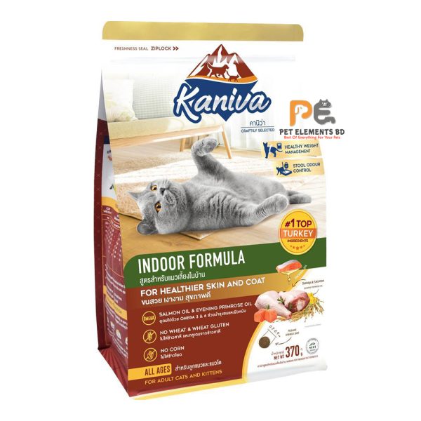 Kaniva Cat Food Indoor Formula With Turkey For Adult & Kitten 370g