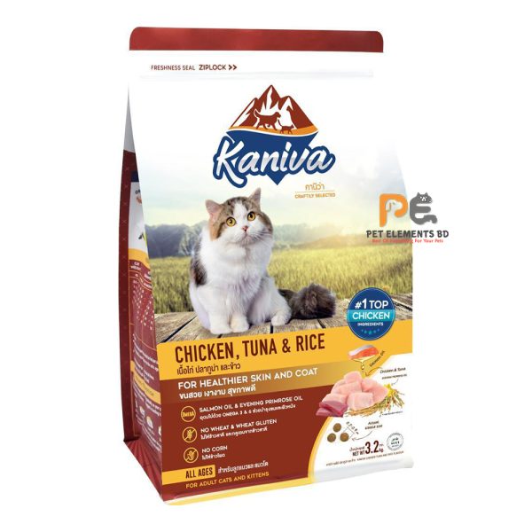 Kaniva Cat Food With Chicken, Tuna & Rice For Adult & Kitten 3.2kg