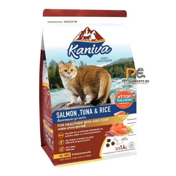 Kaniva Cat Food With Salmon, Tuna & Rice For Adult & Kitten 1.4kg