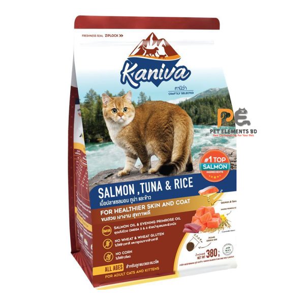 Kaniva Cat Food With Salmon, Tuna & Rice For Adult & Kitten 380gm