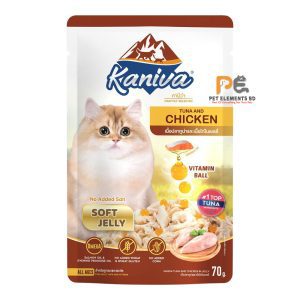 Kaniva Cat Pouch Tuna & Chicken In Jelly For Adult & Kitten 70g