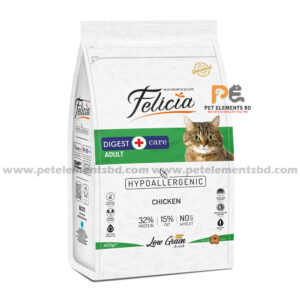 Felicia Low Grain Digest Care Adult Cat Food Chicken 400gm