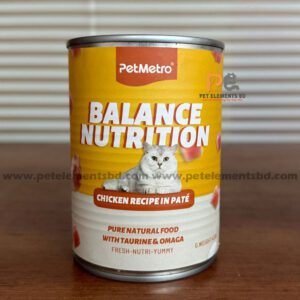 PetMetro Balance Nutrition Canned Cat Food Chicken Recipe In Pate 430g