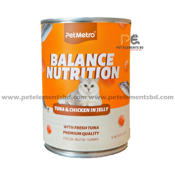 PetMetro Balance Nutrition Canned Cat Food Tuna & Chicken In Jelly 430g