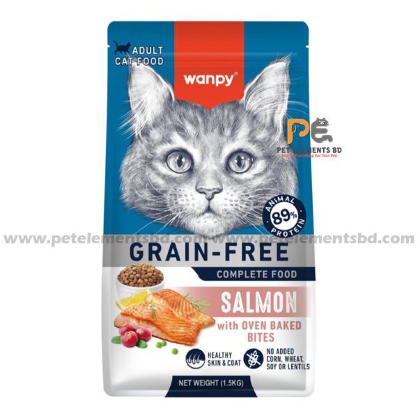 Wanpy Grain Free Super Premium Adult Cat Food Salmon 1.5kg