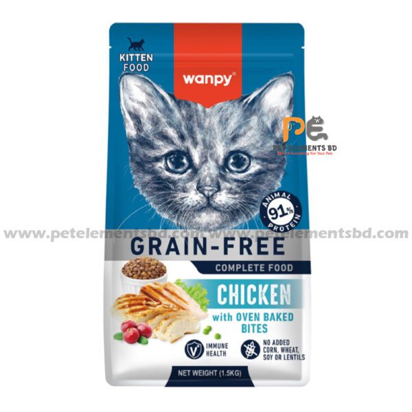 Wanpy Grain Free Super Premium Kitten Food Chicken 1.5kg