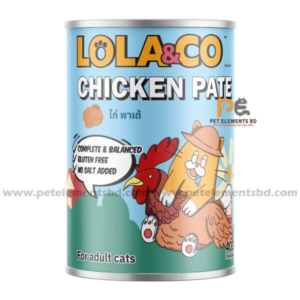 Lola & Co Cat Can Food Chicken Pate 400gm