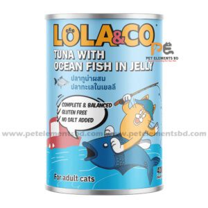 Lola & Co Cat Can Food Tuna With Ocean Fish In Jelly 400gm