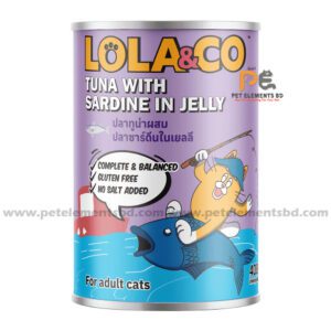 Lola & Co Cat Can Food Tuna With Sardine In Jelly 400gm