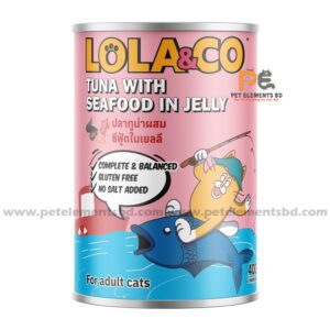 Lola & Co Cat Can Food Tuna With Seafood In Jelly 400gm