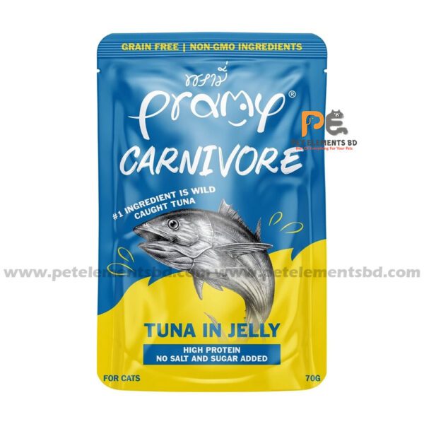 Pramy Carnivore Cat Pouch Tuna In Jelly 70gm