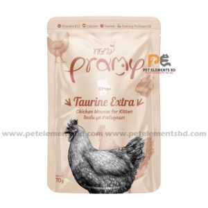 Pramy Taurine Extra Pouch Chicken Mousse For Kitten 70gm