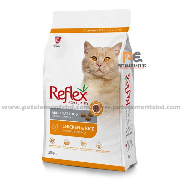 Reflex Adult Dry Cat Food Chicken & Rice 3kg